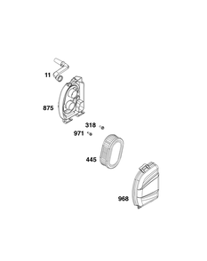 Air Cleaner Group Diagram and Parts List for 020000 - 09Z999 Briggs and Stratton Engine